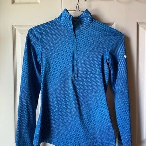 Nike Blue Patterned Women's Top